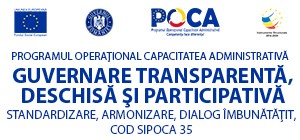 Guvernare transparentă, deschisă și participativă – standardizare, armonizare, dialog îmbunătățit